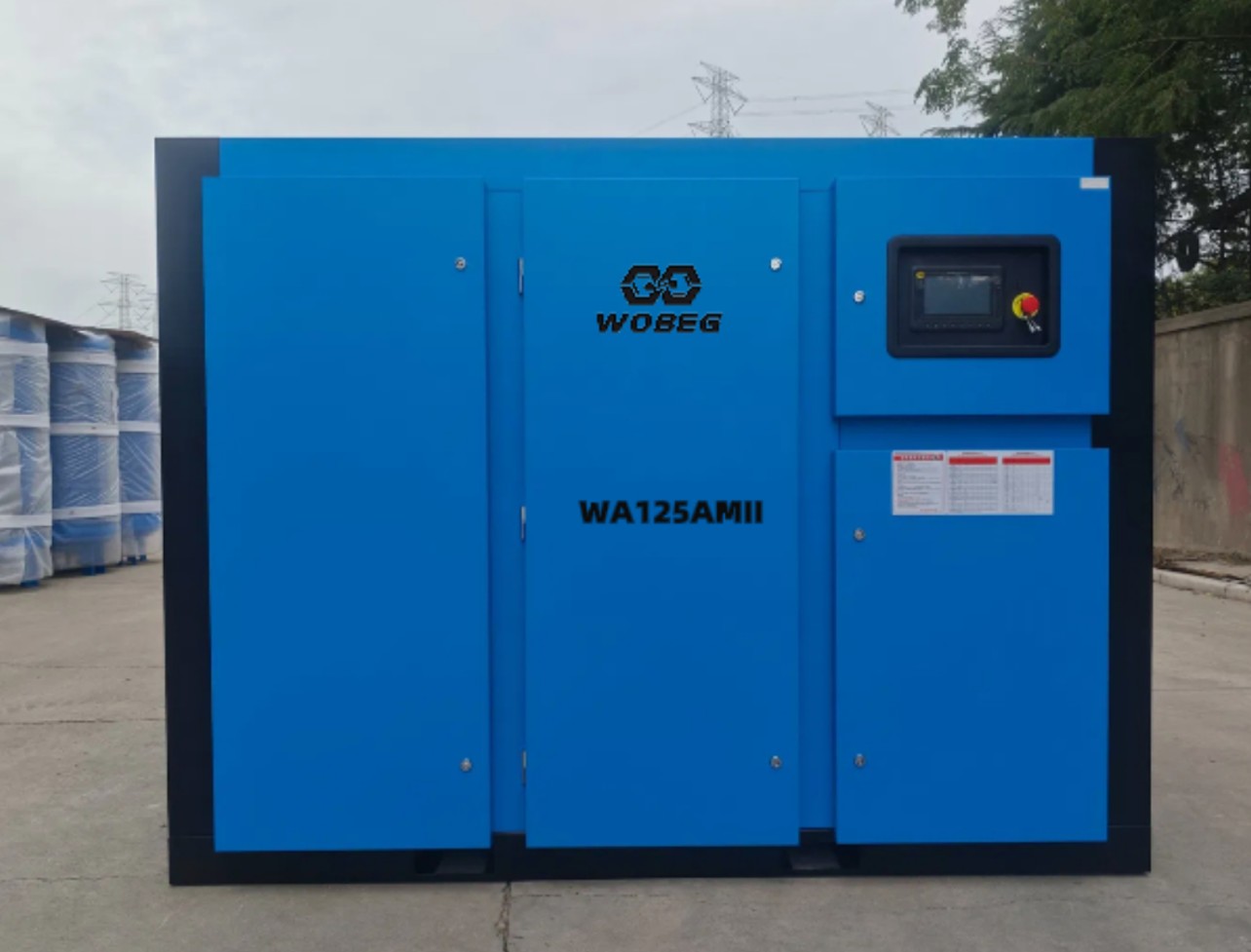 Low-Pressure Permanent Magnet Two-Stage Screw Air Compressor